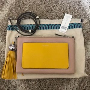 Tory Burch color block tassel crossbody